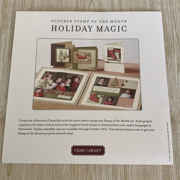 Close to my heart stamps S1110, “Holiday Magic”. - Picture 2 of 3